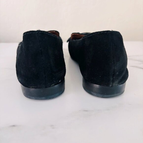 Tory Burch Black Flats with Gold Logo - Picture 6 of 8